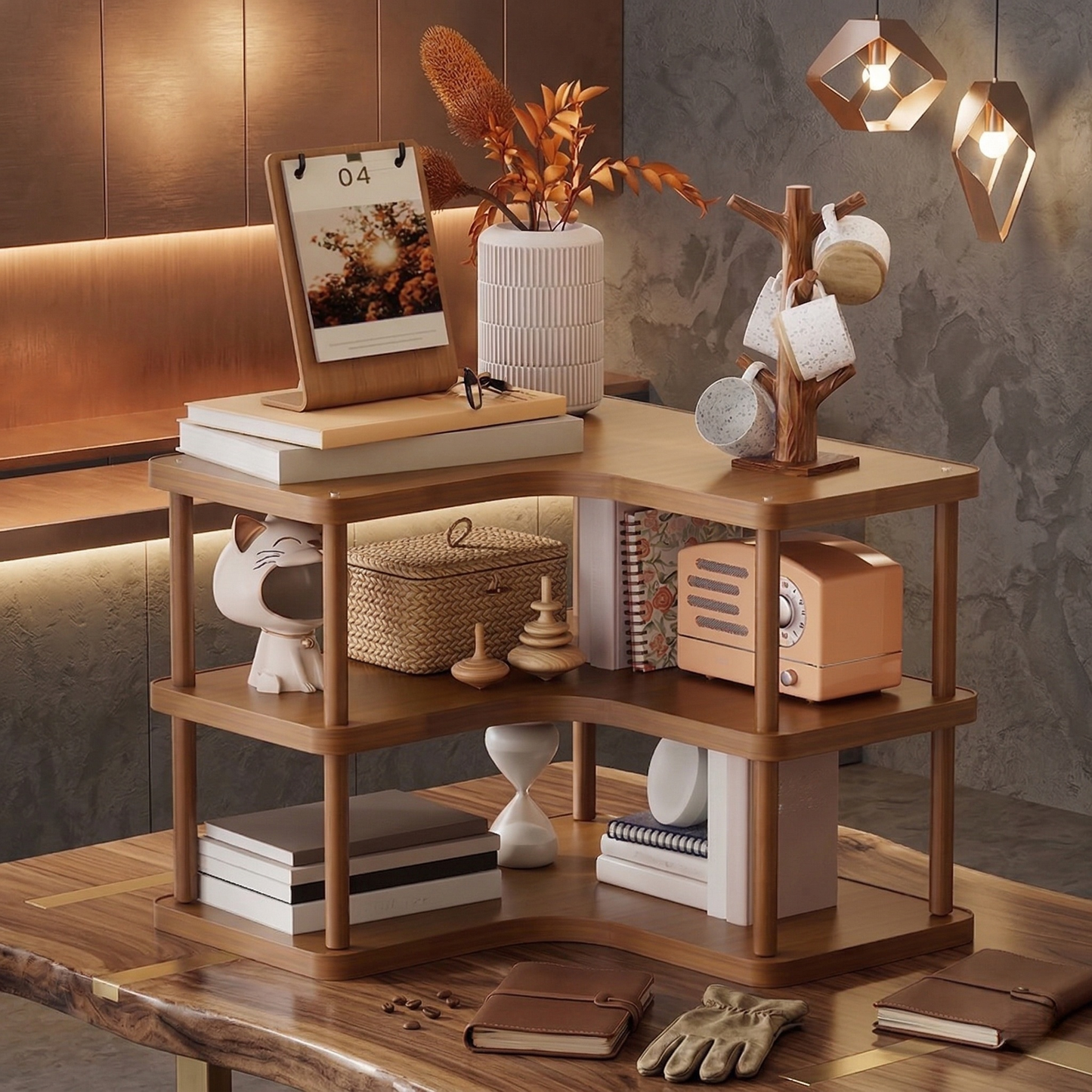 Corner Desktop Organizer