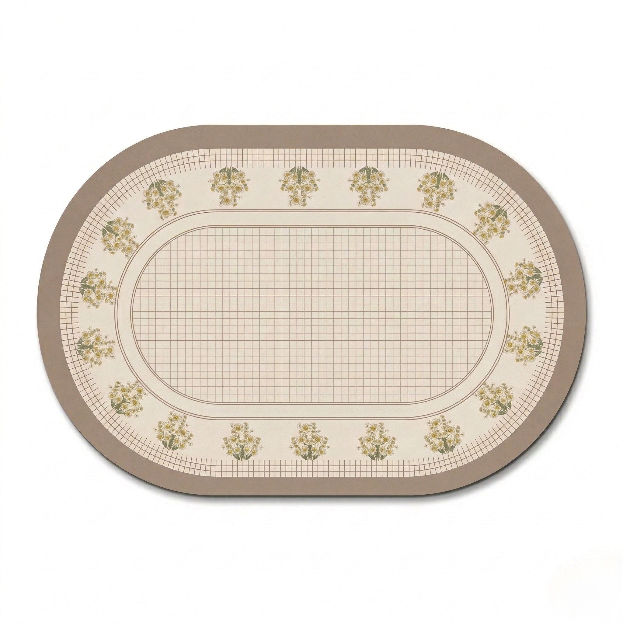 Intricate Ditsy Floral Grid
