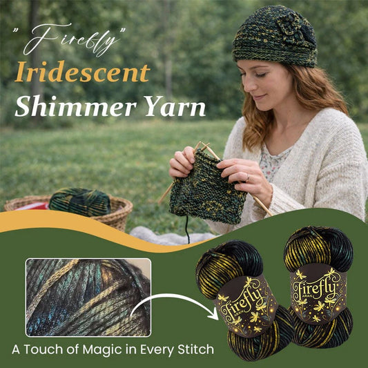 🔥 Limited-Time 50% OFF - Firefly Iridescent Shimmer Yarn: A Touch of Magic in Every Stitch ✨